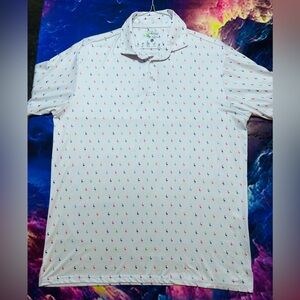 Tailorbyrd White Polo Shirt with Multicolor Accents